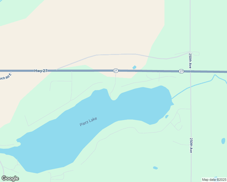 map of restaurants, bars, coffee shops, grocery stores, and more near 24434 Pine View Road in Pierz