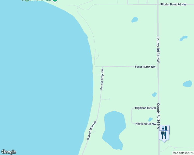map of restaurants, bars, coffee shops, grocery stores, and more near 7366 Sunset Strip Northwest in Alexandria