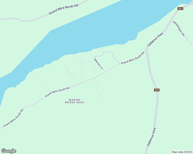 map of restaurants, bars, coffee shops, grocery stores, and more near Grand Mira South Road in Marion Bridge