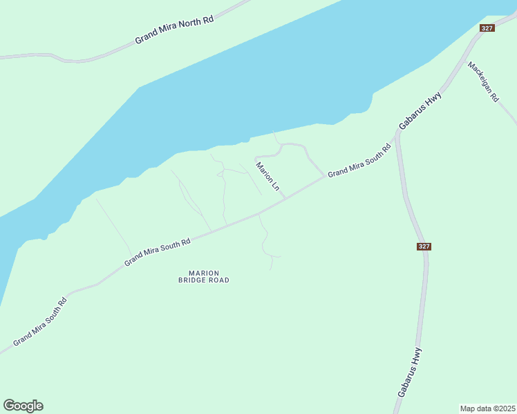 map of restaurants, bars, coffee shops, grocery stores, and more near Grand Mira South Road in Marion Bridge