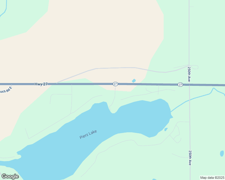 map of restaurants, bars, coffee shops, grocery stores, and more near 24434 Pine View Road in Pierz