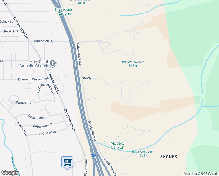 map of restaurants, bars, coffee shops, grocery stores, and more near 200 Shorty Drive in Butte