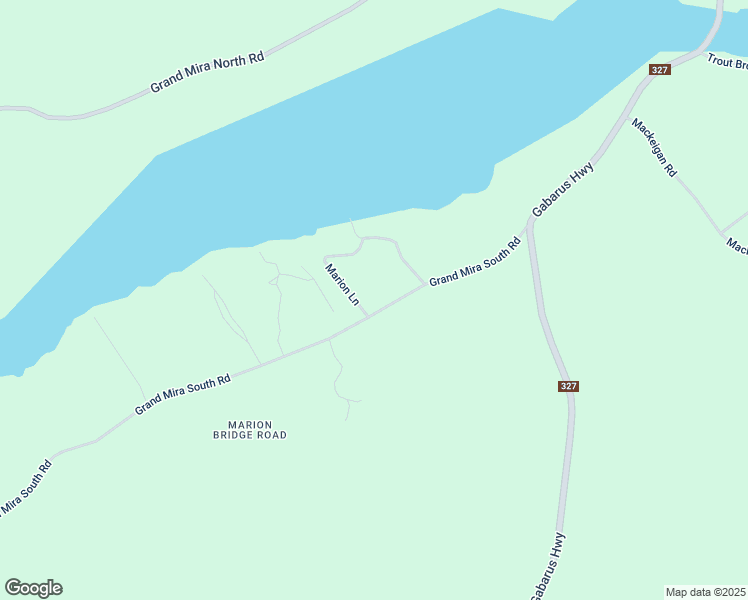 map of restaurants, bars, coffee shops, grocery stores, and more near 112 Grand Mira South Road in Marion Bridge