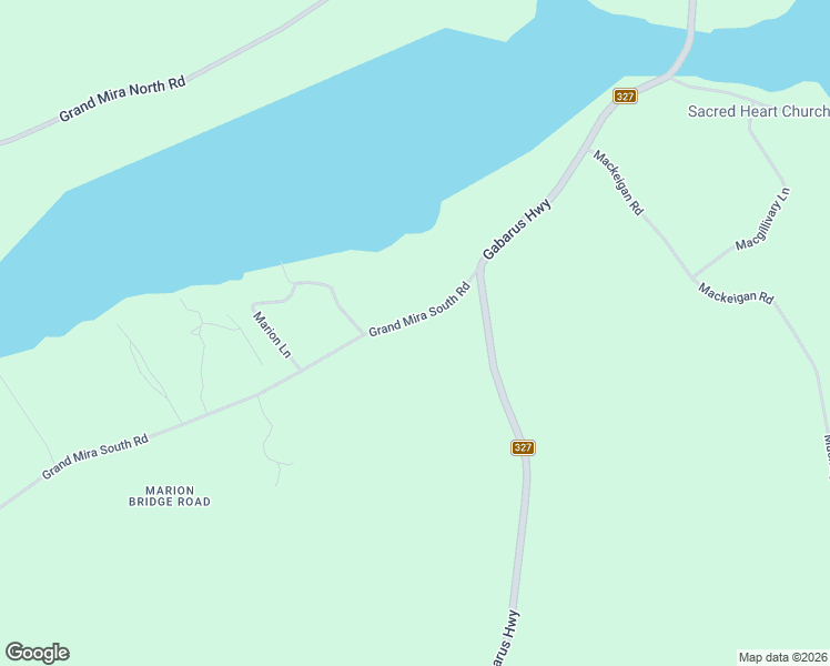 map of restaurants, bars, coffee shops, grocery stores, and more near 11 Grand Mira South Road in Marion Bridge