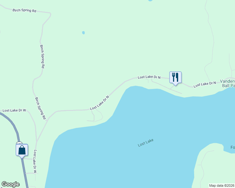 map of restaurants, bars, coffee shops, grocery stores, and more near 8087 Lost Lake Drive North in Saint Germain