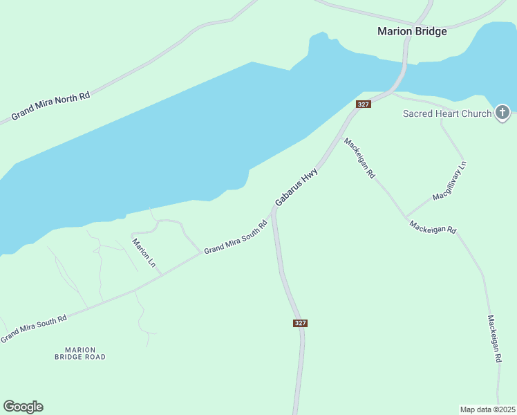 map of restaurants, bars, coffee shops, grocery stores, and more near 2 Grand Mira South Road in Marion Bridge