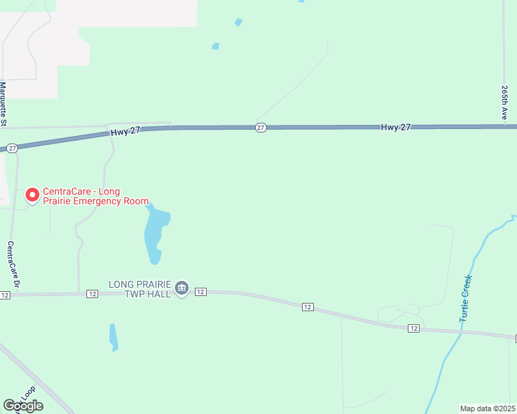 map of restaurants, bars, coffee shops, grocery stores, and more near 25684 County 12 in Long Prairie