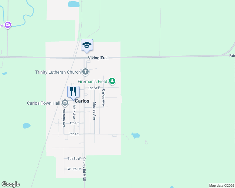 map of restaurants, bars, coffee shops, grocery stores, and more near 309 East 2nd Street in Carlos