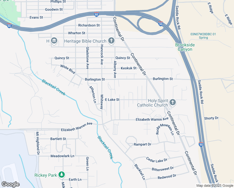map of restaurants, bars, coffee shops, grocery stores, and more near 3515 Augusta Avenue in Butte