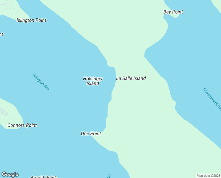 map of restaurants, bars, coffee shops, grocery stores, and more near 1784 Big Lasalle Island in Cedarville