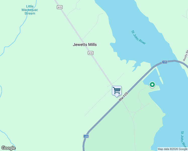 map of restaurants, bars, coffee shops, grocery stores, and more near 51 New Brunswick 615 in Jewetts Mills