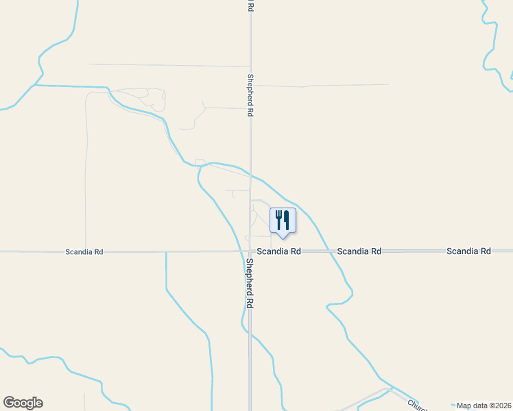 map of restaurants, bars, coffee shops, grocery stores, and more near 9717 Shepherd Road in Shepherd