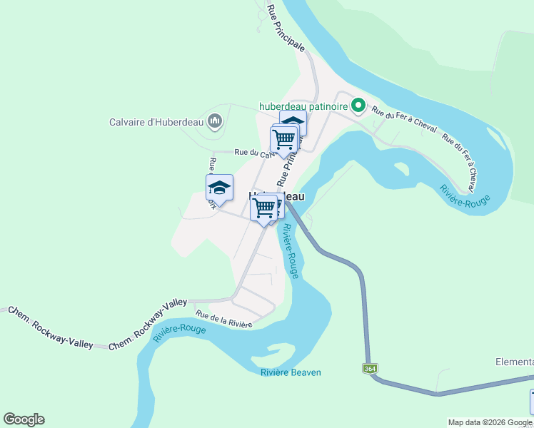 map of restaurants, bars, coffee shops, grocery stores, and more near 157 Rue Principale in Boileau