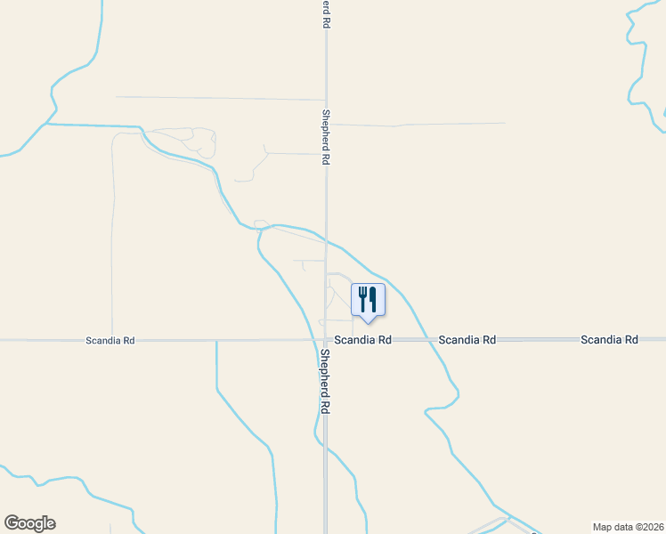 map of restaurants, bars, coffee shops, grocery stores, and more near 9717 Shepherd Road in Shepherd