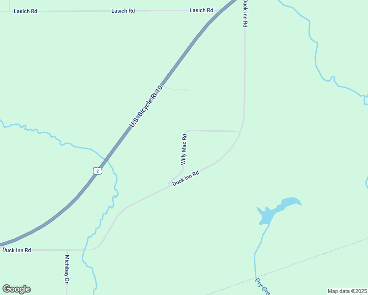 map of restaurants, bars, coffee shops, grocery stores, and more near 601 Willy Mac Road in Manistique