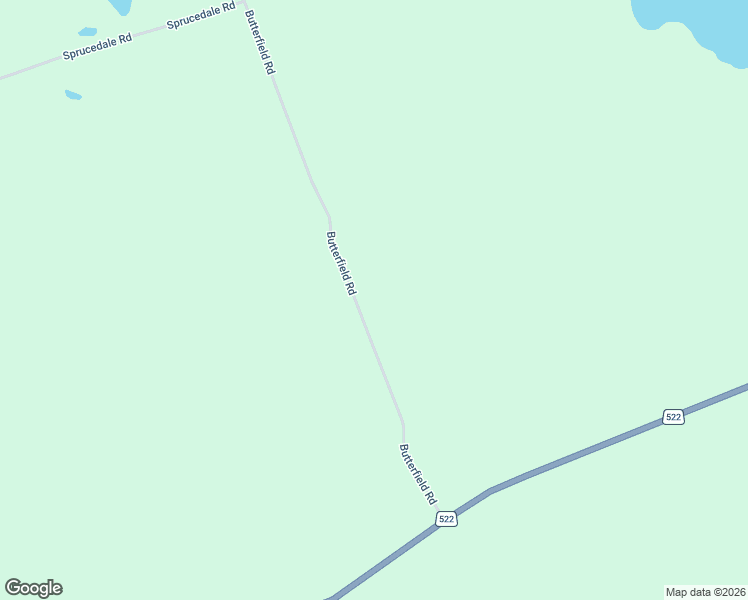 map of restaurants, bars, coffee shops, grocery stores, and more near 156 Butterfield Road in Powassan