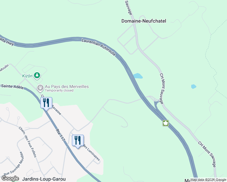 map of restaurants, bars, coffee shops, grocery stores, and more near 996 Rue Valiquette in Sainte-Adèle