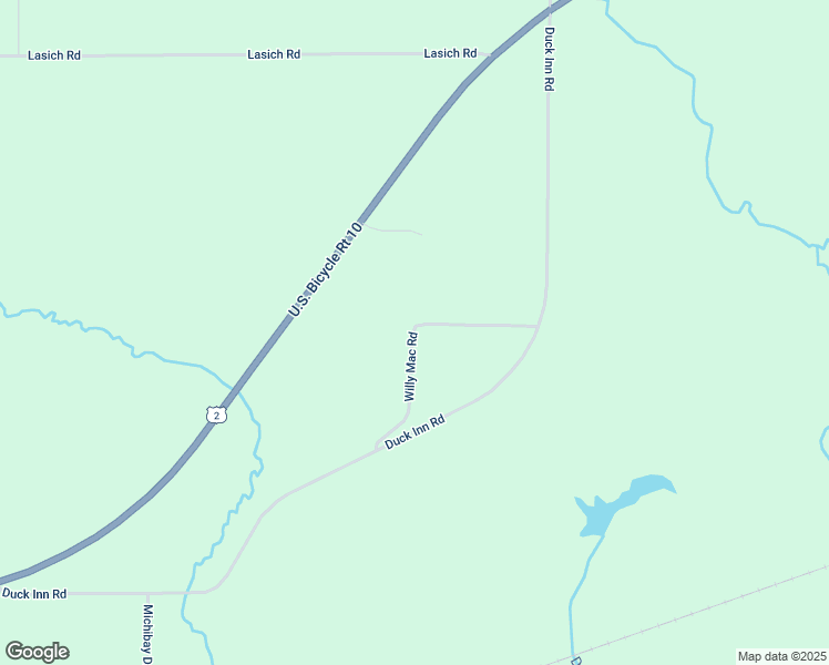 map of restaurants, bars, coffee shops, grocery stores, and more near 601 Willy Mac Road in Manistique