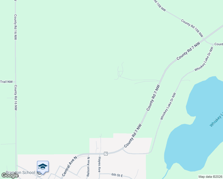 map of restaurants, bars, coffee shops, grocery stores, and more near 7300-8026 Co Road 7 Northwest in Brandon