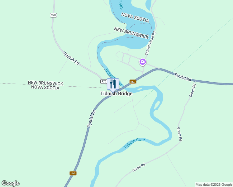 map of restaurants, bars, coffee shops, grocery stores, and more near in Tidnish Bridge