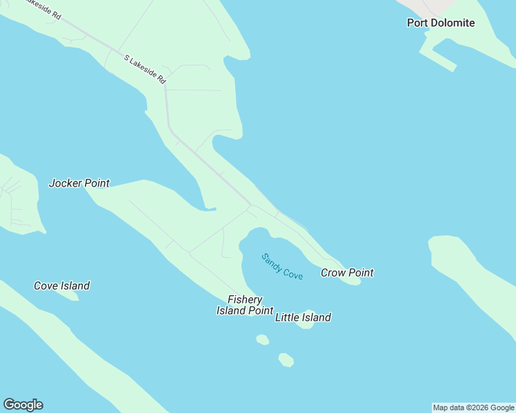 map of restaurants, bars, coffee shops, grocery stores, and more near 1934 South Crow Point Lane in Cedarville