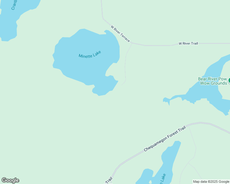 map of restaurants, bars, coffee shops, grocery stores, and more near 15015 Minette Lake Lane in Lac du Flambeau