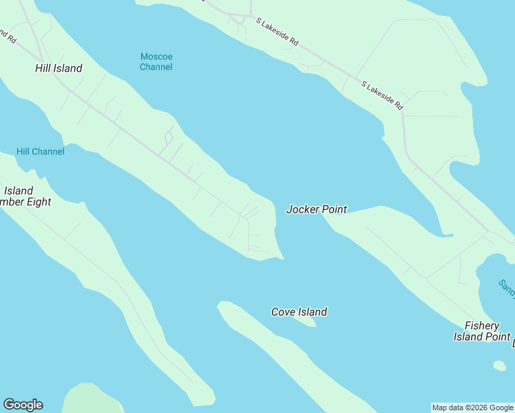 map of restaurants, bars, coffee shops, grocery stores, and more near 2174-2190 South Hill Island Road in Cedarville