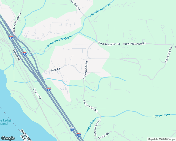 map of restaurants, bars, coffee shops, grocery stores, and more near 1496 South Cloverdale Road in Kalama