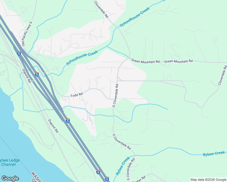 map of restaurants, bars, coffee shops, grocery stores, and more near 1405 South Cloverdale Road in Kalama