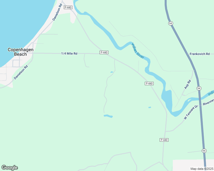 map of restaurants, bars, coffee shops, grocery stores, and more near County Road in Manistique