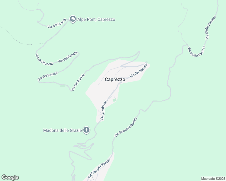 map of restaurants, bars, coffee shops, grocery stores, and more near 1 Via Umberto I in Caprezzo