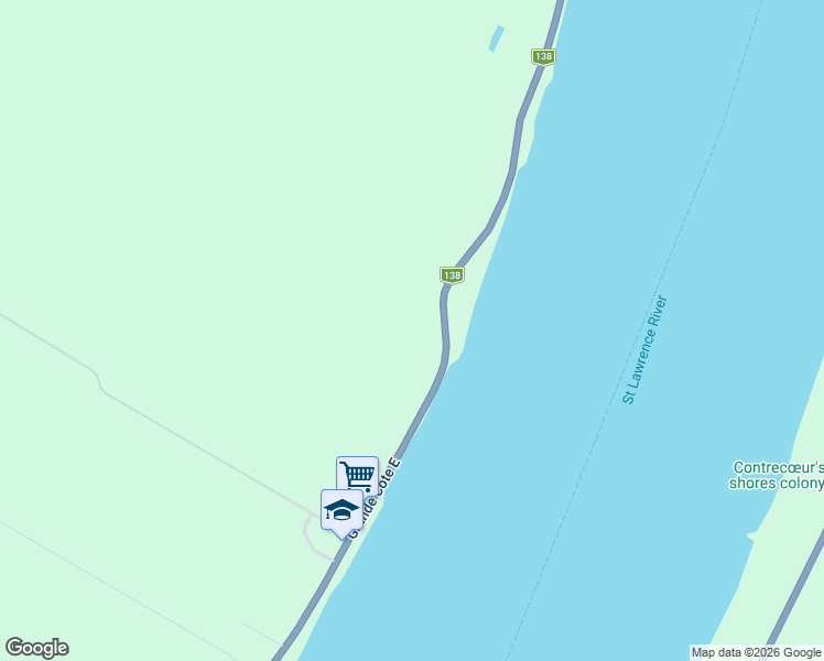 map of restaurants, bars, coffee shops, grocery stores, and more near 309 Grande Côte Est in Lanoraie