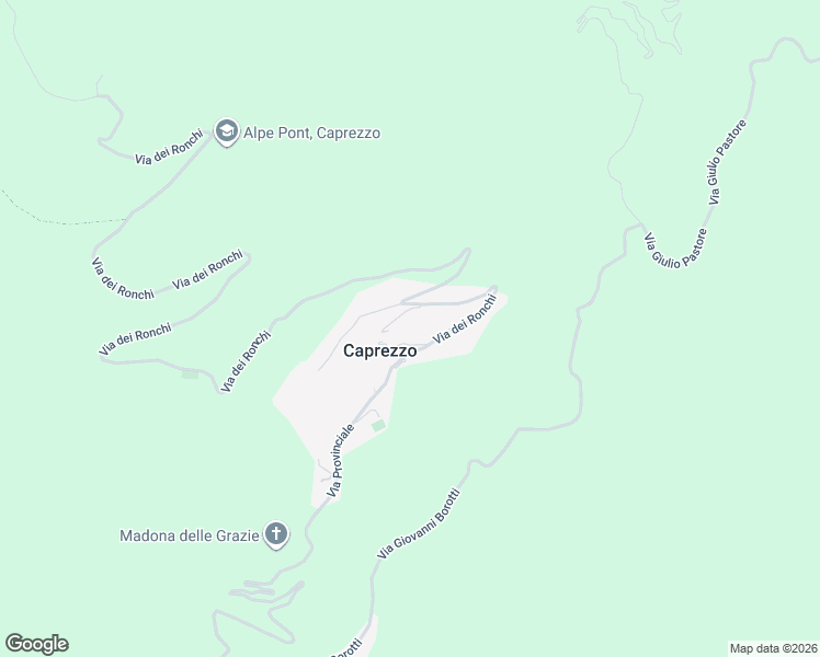 map of restaurants, bars, coffee shops, grocery stores, and more near 4 Via Alessandro Manzoni in Caprezzo