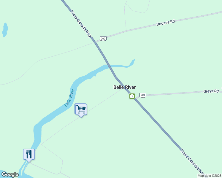 map of restaurants, bars, coffee shops, grocery stores, and more near 1677 TRANS CANADA Highway - Route 1 in Belle River