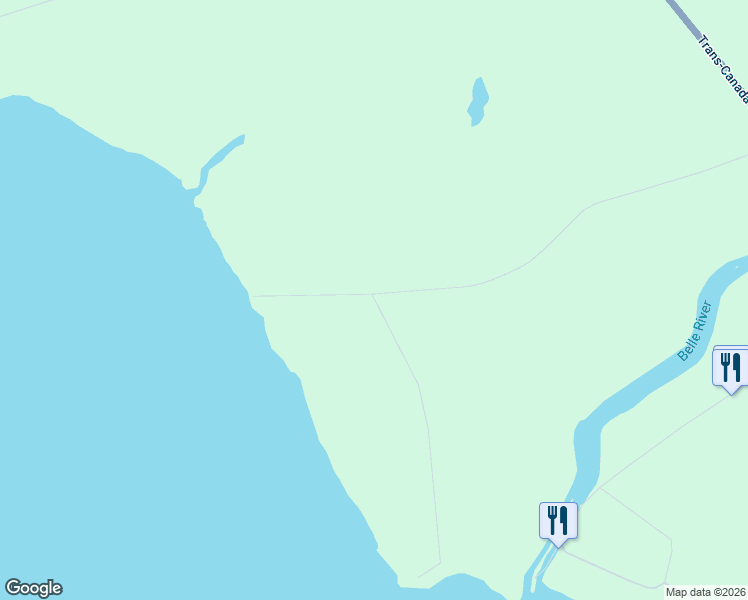 map of restaurants, bars, coffee shops, grocery stores, and more near 295 Stewart Point Road in Belle River