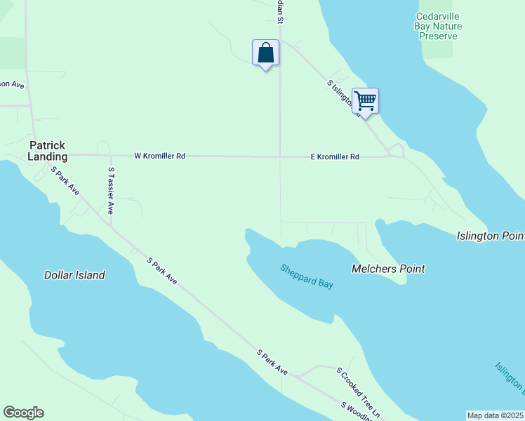 map of restaurants, bars, coffee shops, grocery stores, and more near 1152 South Smith Road in Cedarville