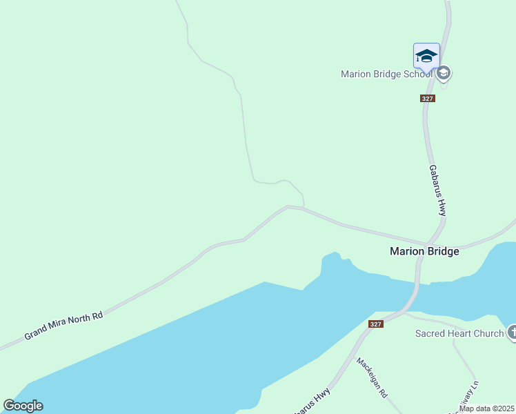 map of restaurants, bars, coffee shops, grocery stores, and more near 2792 Grand Mira North Road in Marion Bridge