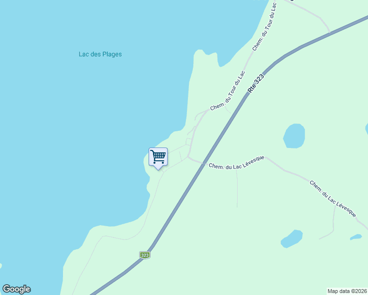 map of restaurants, bars, coffee shops, grocery stores, and more near 1 Impasse du Petit-Lachine in Lac-des-Plages