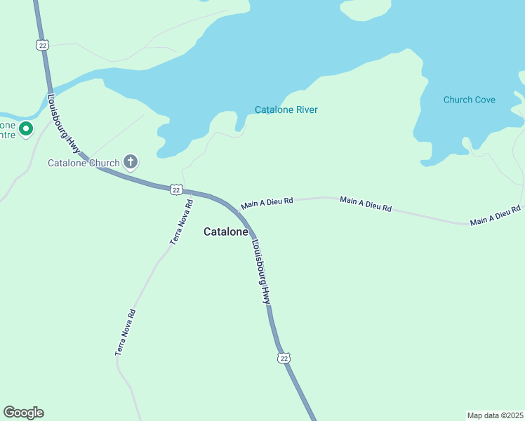 map of restaurants, bars, coffee shops, grocery stores, and more near 2 Main a Dieu Road in Catalone