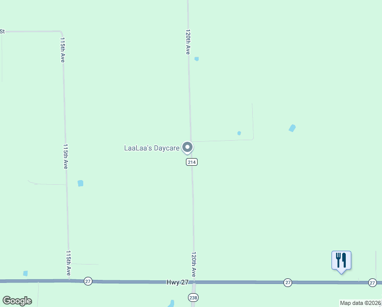 map of restaurants, bars, coffee shops, grocery stores, and more near 15476 120th Avenue in Little Falls