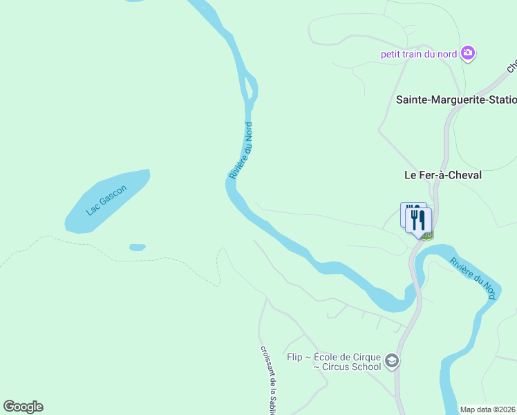 map of restaurants, bars, coffee shops, grocery stores, and more near 2610 Rue de la Carriole in Sainte-Adã¨Le
