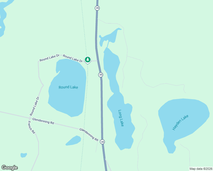 map of restaurants, bars, coffee shops, grocery stores, and more near 29654 Wisconsin 35 in Danbury