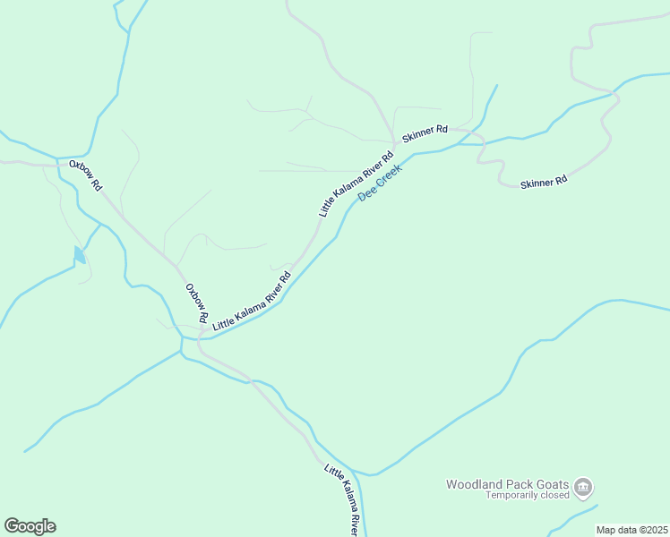 map of restaurants, bars, coffee shops, grocery stores, and more near 2402 Little Kalama River Road in Woodland