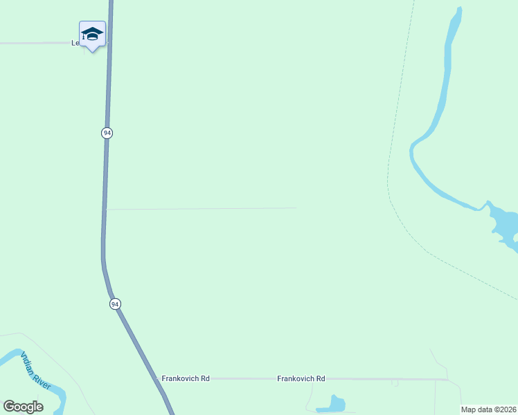 map of restaurants, bars, coffee shops, grocery stores, and more near Swanson Road in Manistique