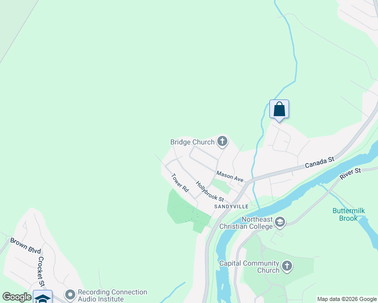 map of restaurants, bars, coffee shops, grocery stores, and more near 78 Granada Avenue in Fredericton