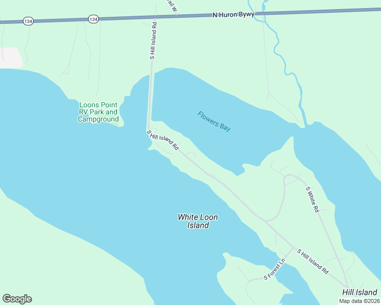 map of restaurants, bars, coffee shops, grocery stores, and more near 580 South Hill Island Road in Cedarville