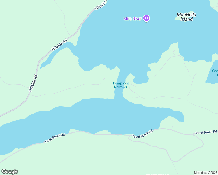 map of restaurants, bars, coffee shops, grocery stores, and more near 166 Oakfield Drive in Marion Bridge