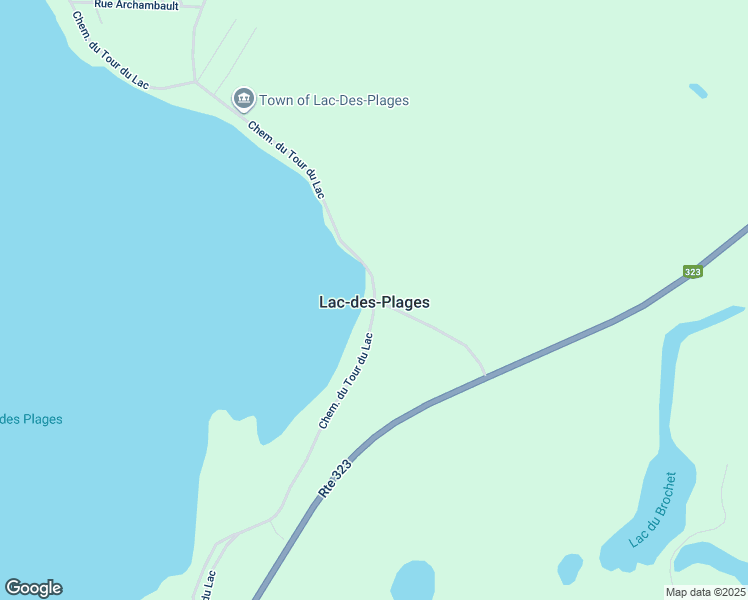 map of restaurants, bars, coffee shops, grocery stores, and more near 1999 Chemin du Tour du Lac in Lac-des-Plages
