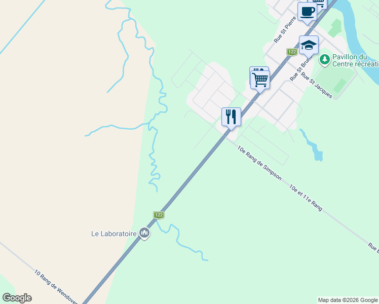map of restaurants, bars, coffee shops, grocery stores, and more near 353 Rue du Faubourg in Notre-Dame-du-Bon-Conseil