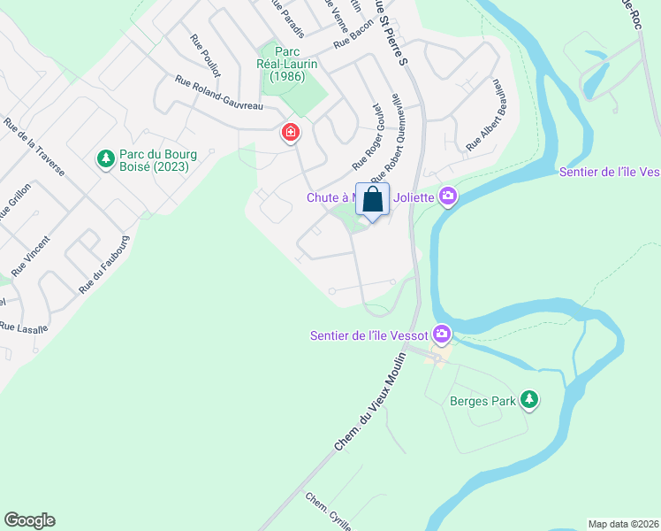 map of restaurants, bars, coffee shops, grocery stores, and more near 2061 Rue Robert Quenneville in Joliette